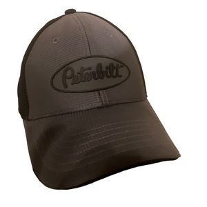 Black Grey Peterbilt Strapback Trucker Hat